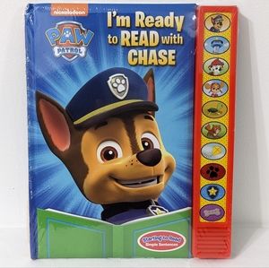 New Nickelodeon Paw Patrol I'm Ready to Read with Chase Hardcover Sound Book